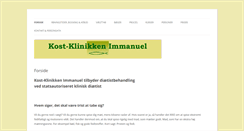 Desktop Screenshot of kost-klinikken-immanuel.dk