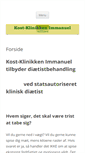 Mobile Screenshot of kost-klinikken-immanuel.dk