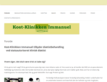 Tablet Screenshot of kost-klinikken-immanuel.dk